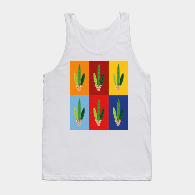 Lulav - Primary Tertiary Pop Art Grid Tank Top by TillaCrowne